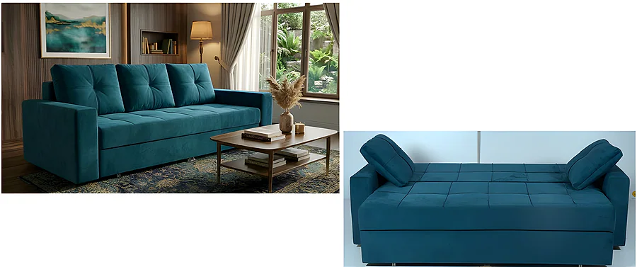 3 Seater Sofa cum Bed