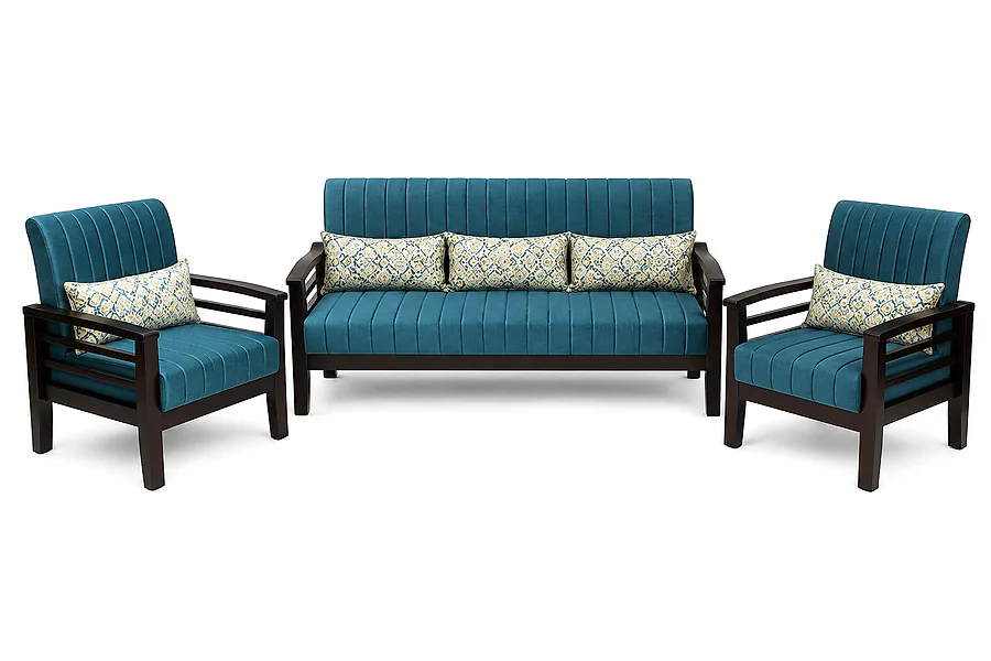 A-WOOD Wooden Sofa Set 3+1+1