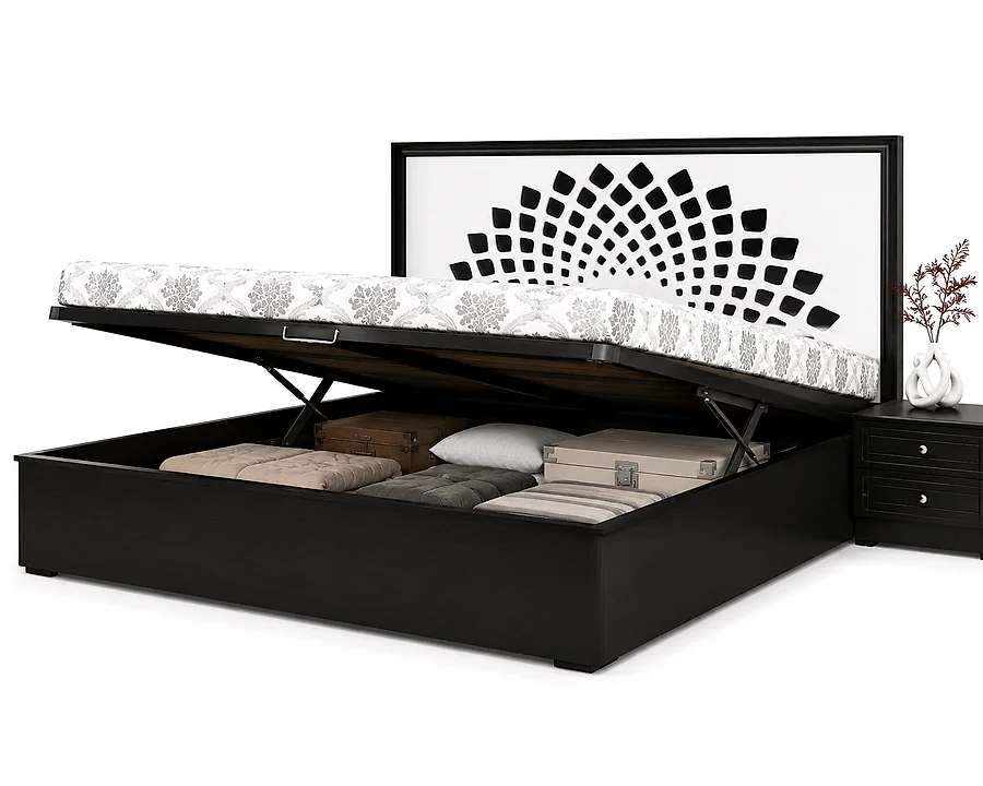 Ablaze Full Hydraulic King Bed 7872 With Designer Headboard