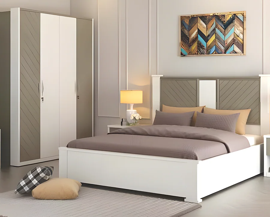 Alaska King Bed with Full Lift-On Storage
