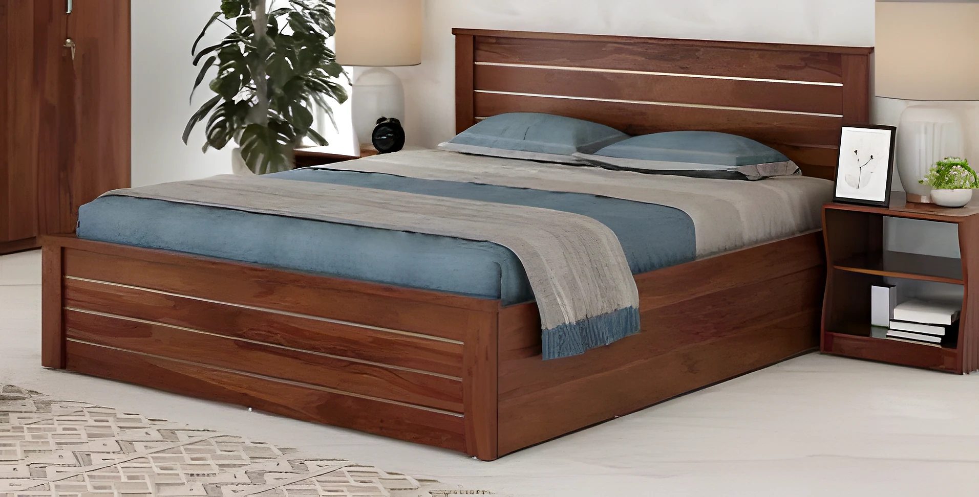Asta King Bed with Box Storage