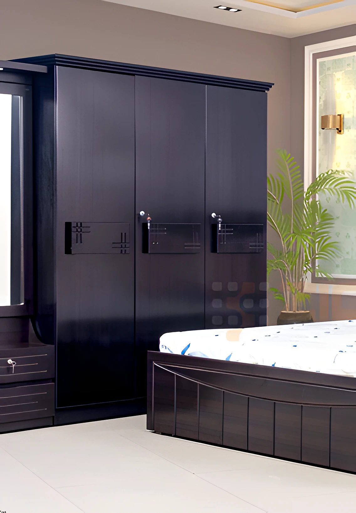 Auric 3 Door Wardrobe
