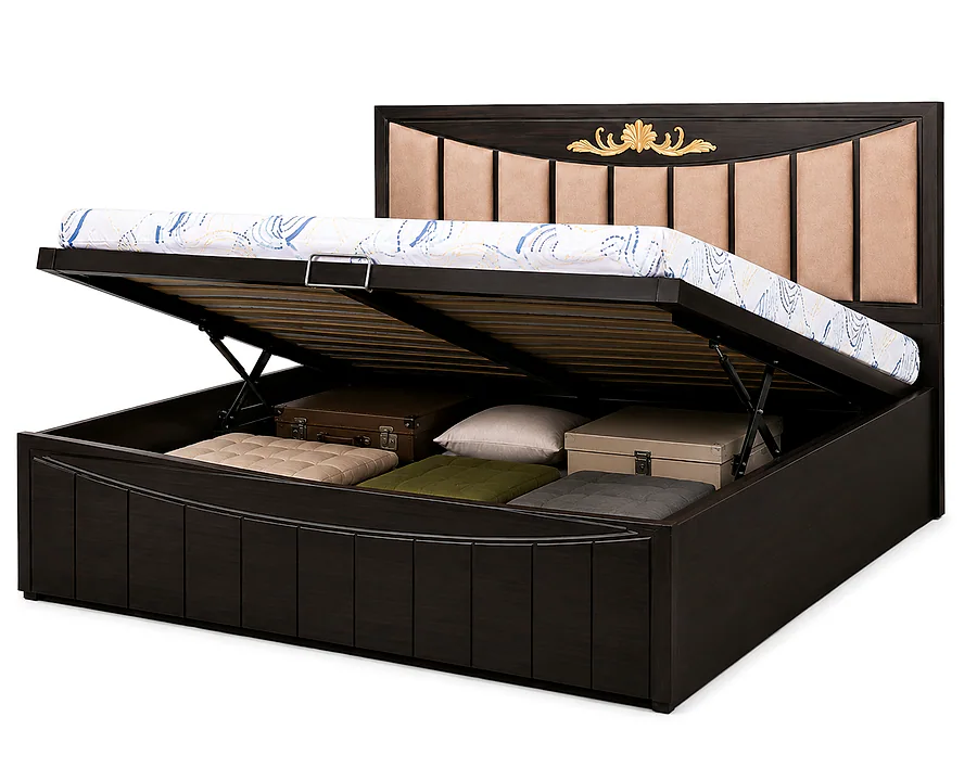 Auric Full Hydraulic King Bed 7872 With Headboard Cushion