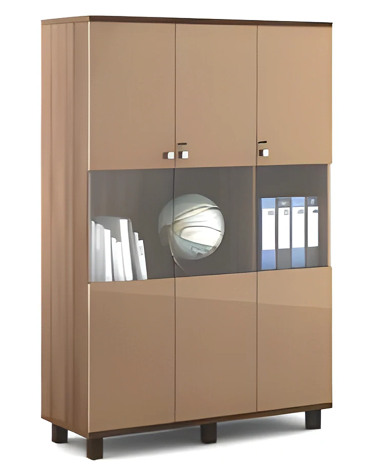 Book Case with 3 Glass Door
