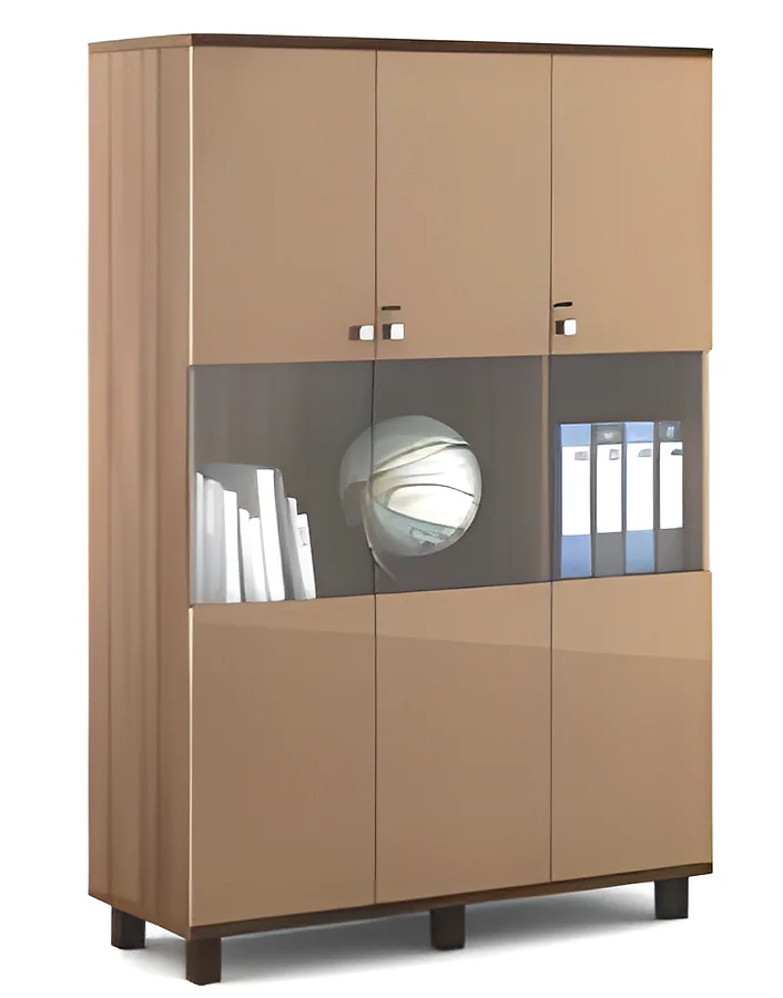 Book Case with 3 Glass Door