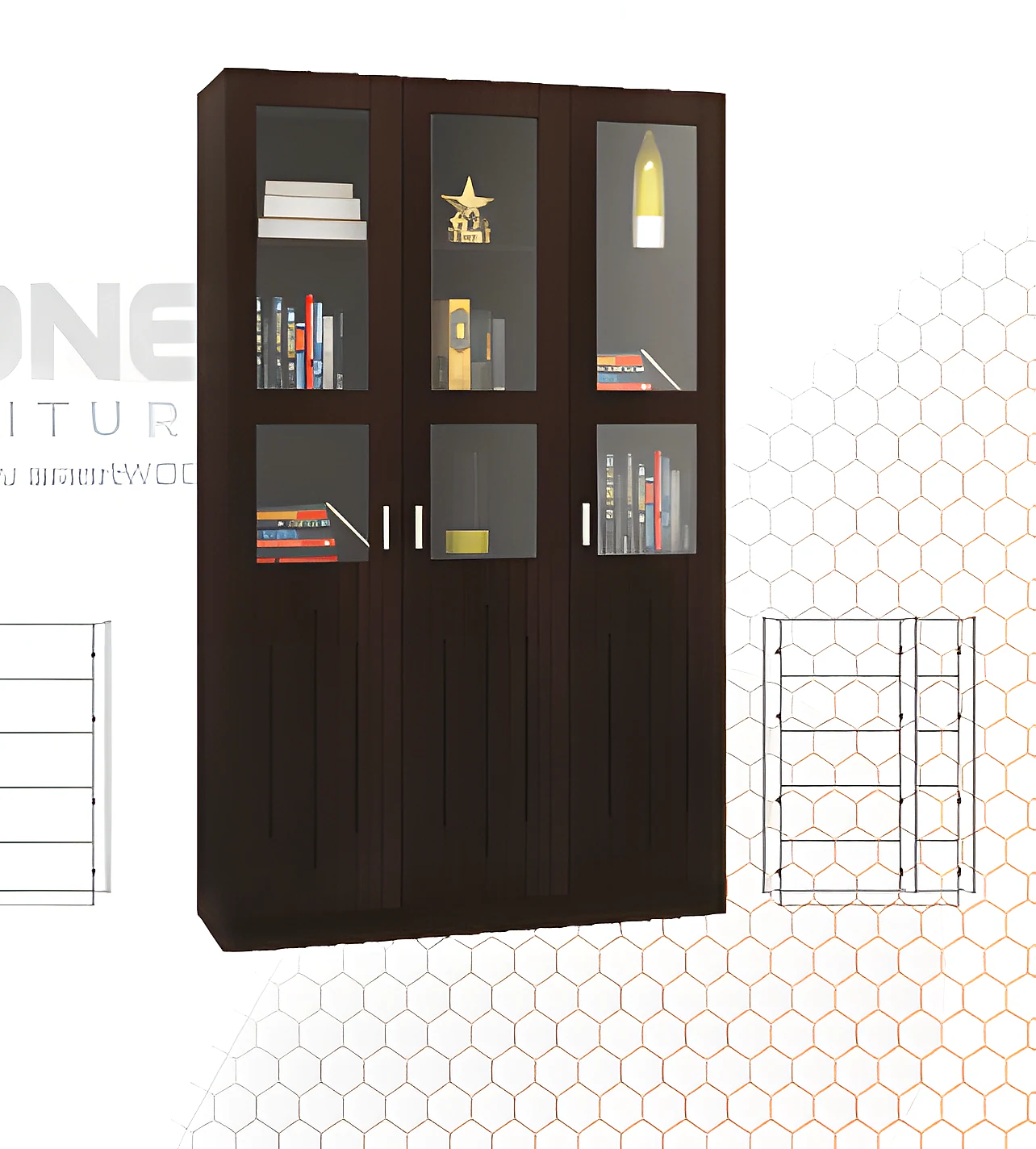Book Rack-03 (3 Door)