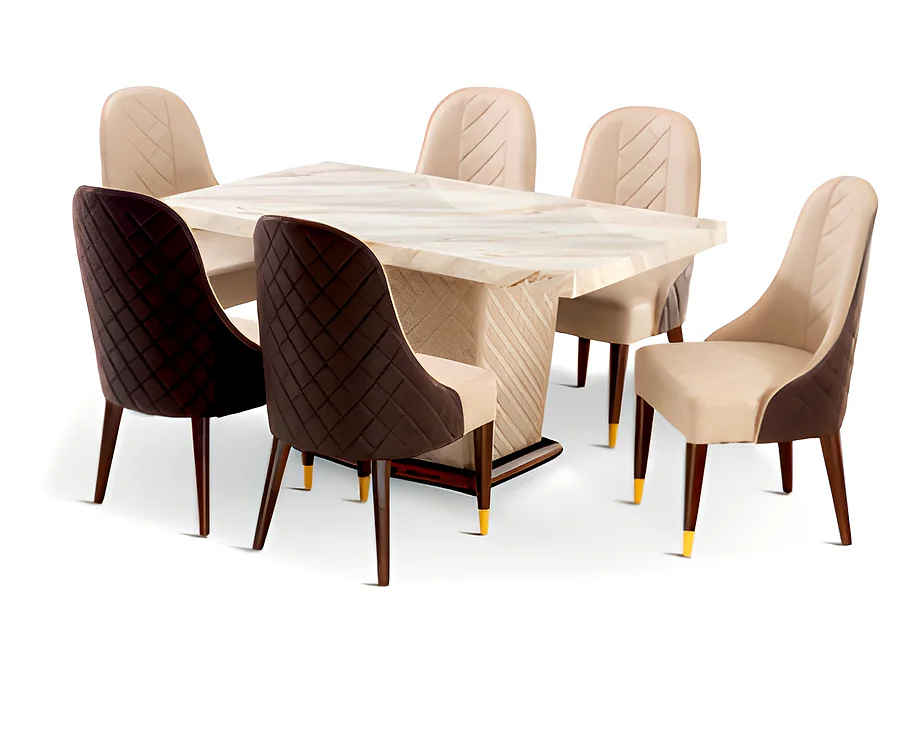 Bordum 6S (M) (Ch - Bordum) Dining Set