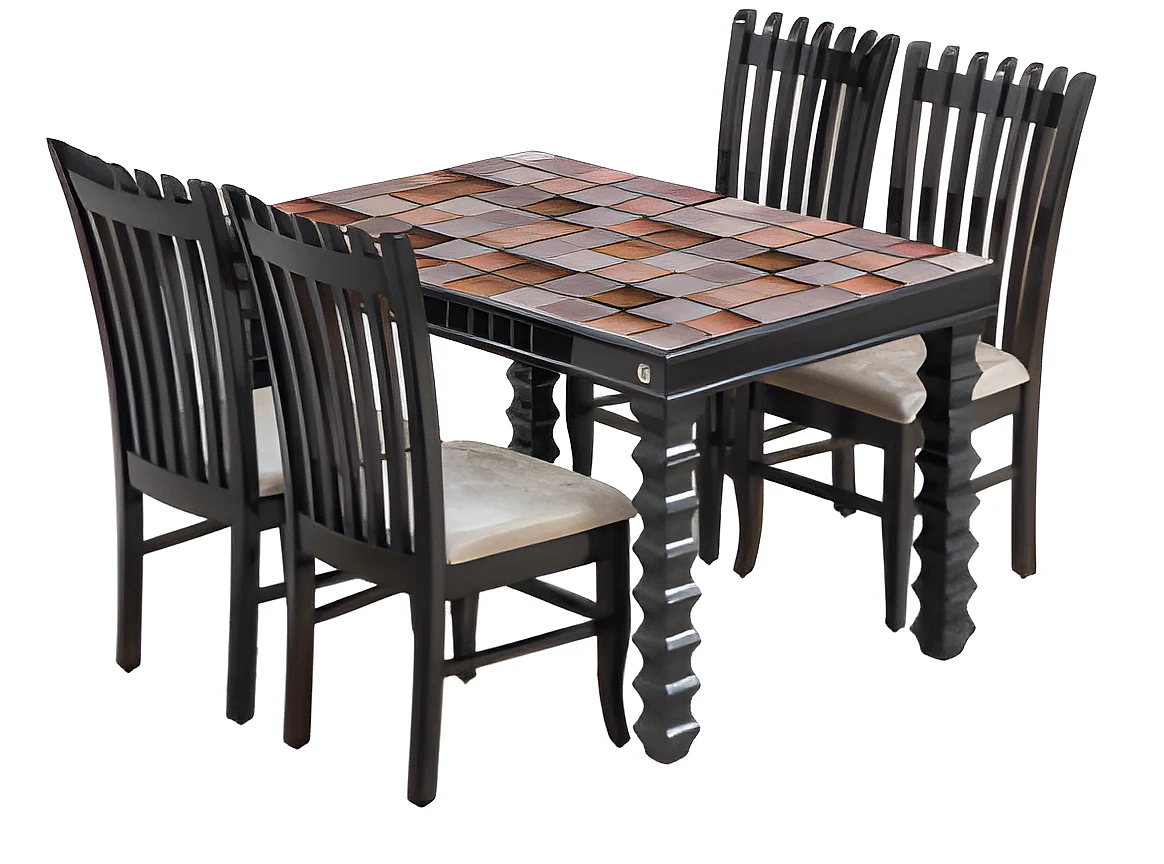 Bucket 4S (Dg) (Ch - London) Dining Set
