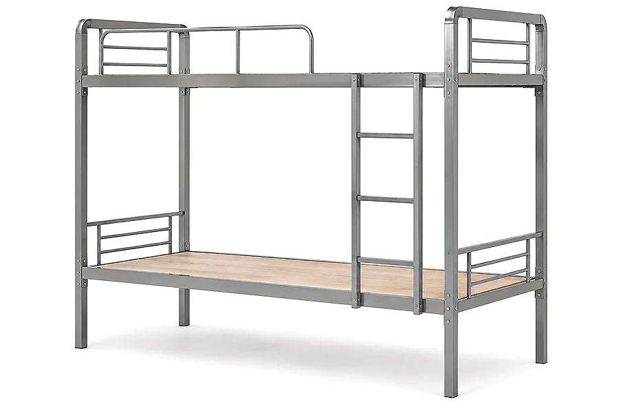 Bunk Bed with Wooden Plank