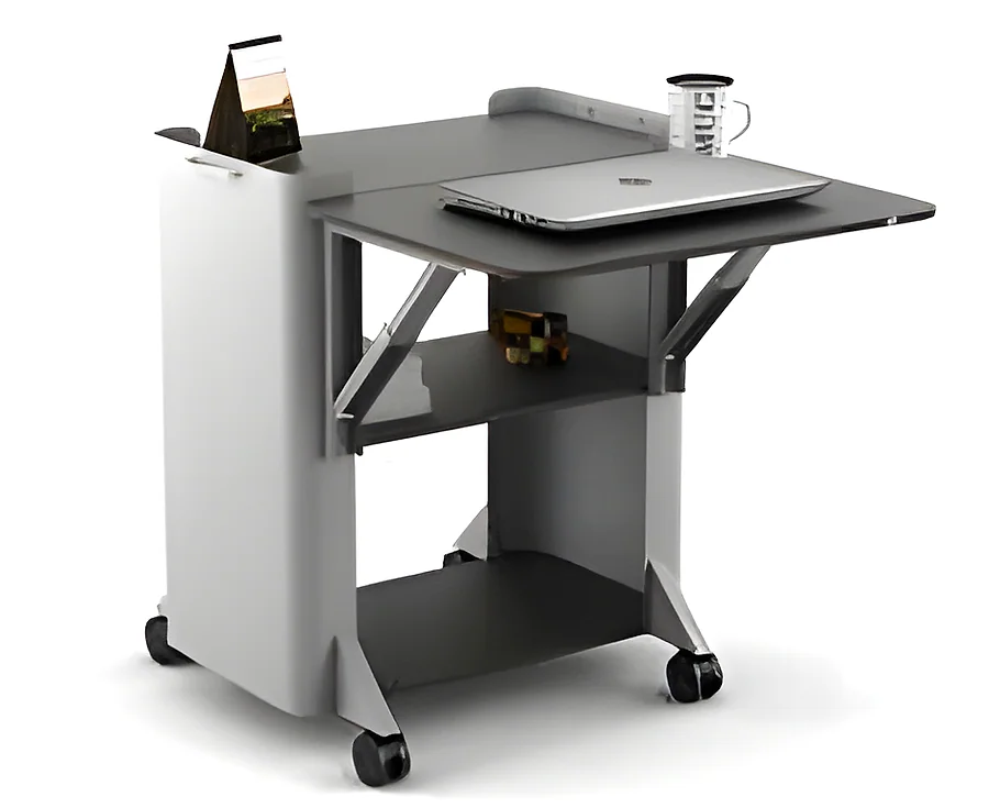 Bunny Portable Table (Slate Grey & Silver)