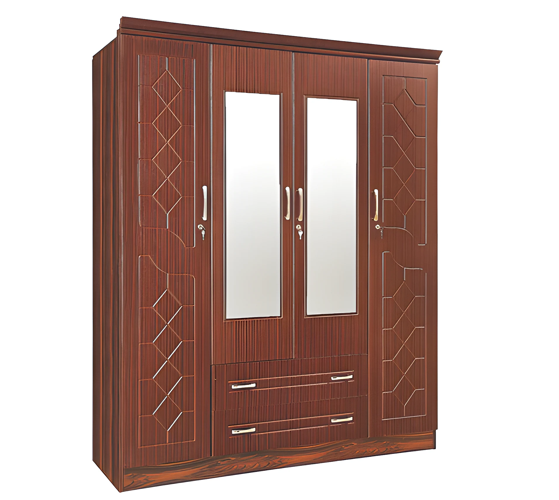 Checks 4 Door Wardrobe (1950X520X1600)