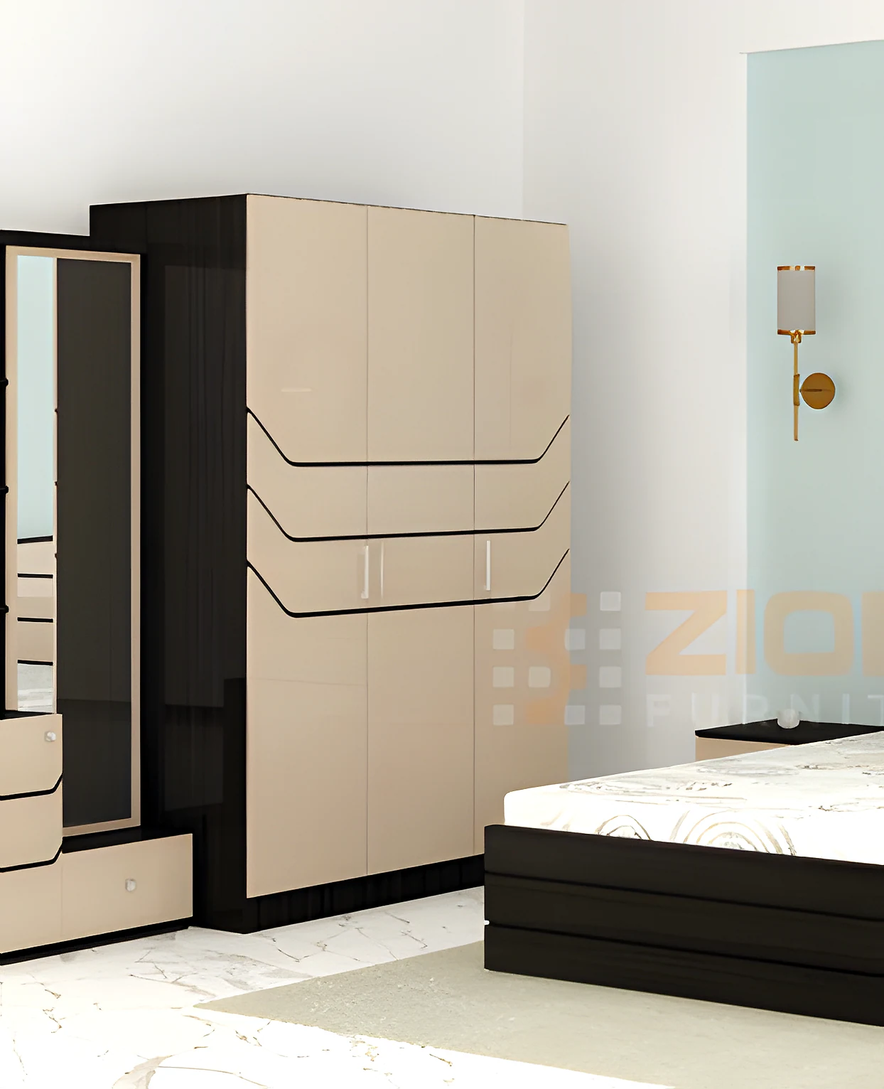 Ciga 3 Door Wardrobe