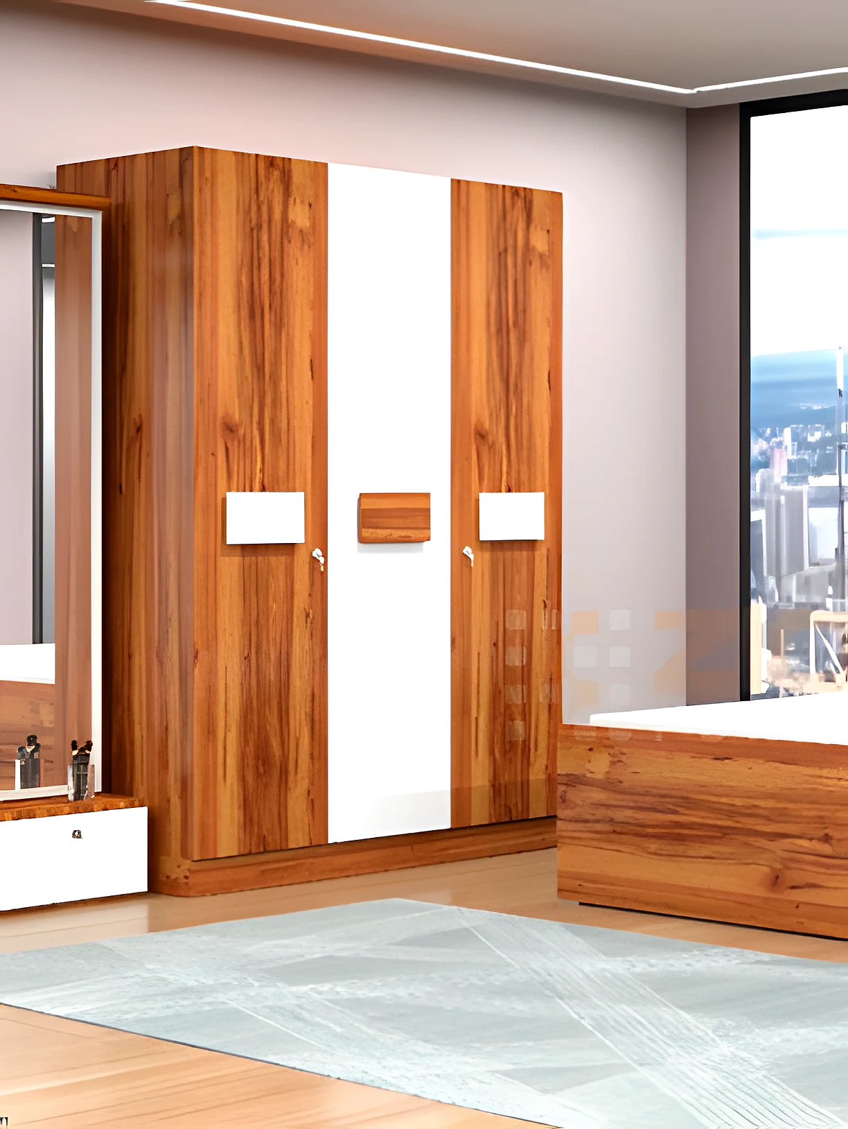Claire 3 Door Wardrobe