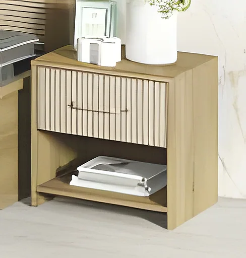 Cleo Bedside-Santana Oak & Bamboo Flute