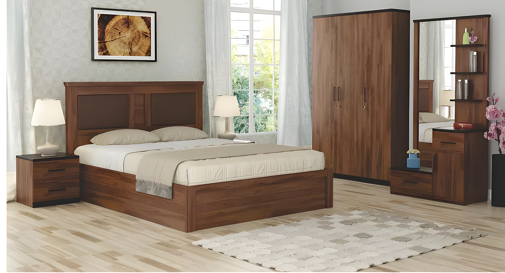 Comfy Queen Bed with 3 4 Lift-On Storage