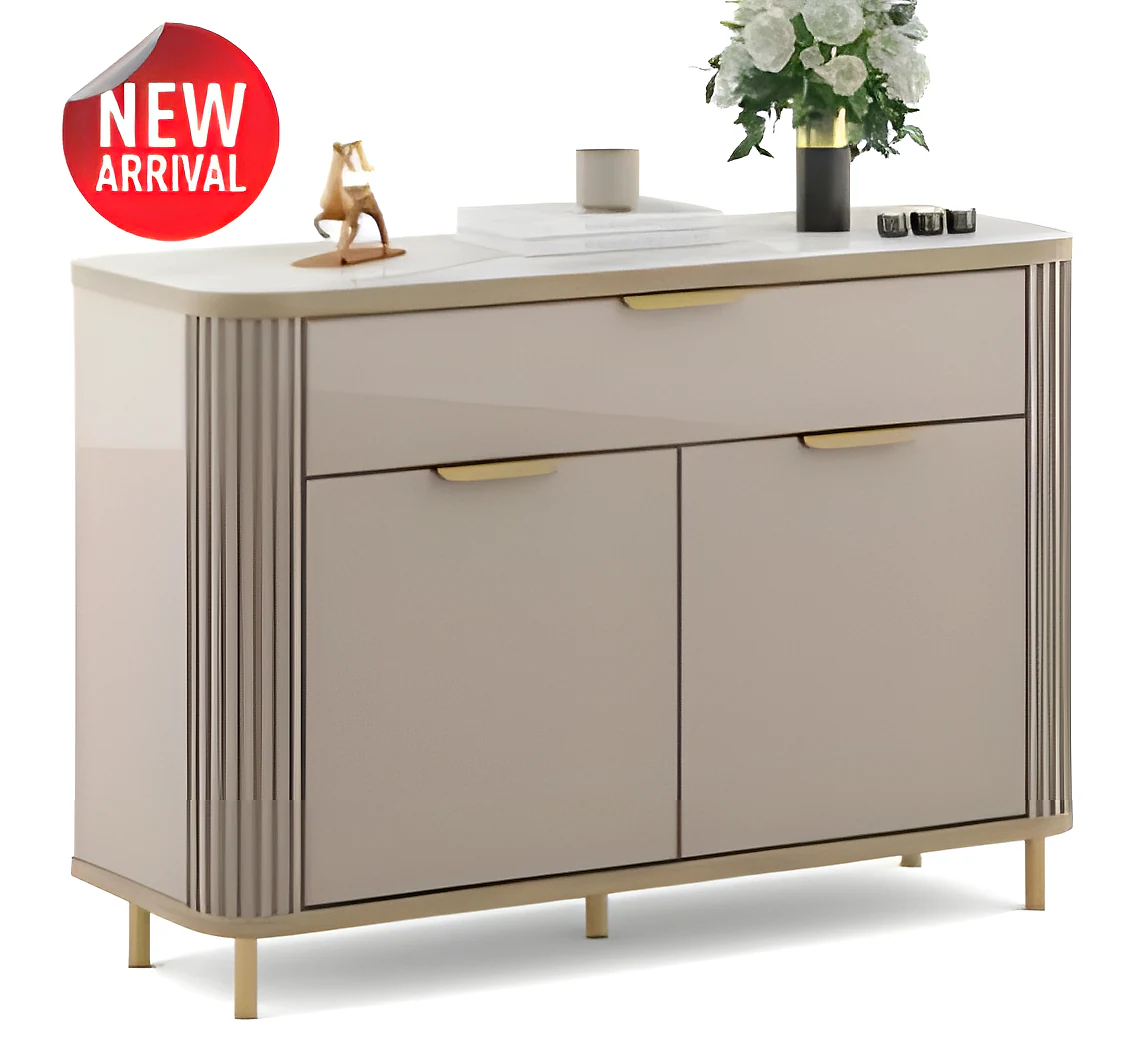 Console Unit Bella-Ceramic Grey & Sebastian Oak