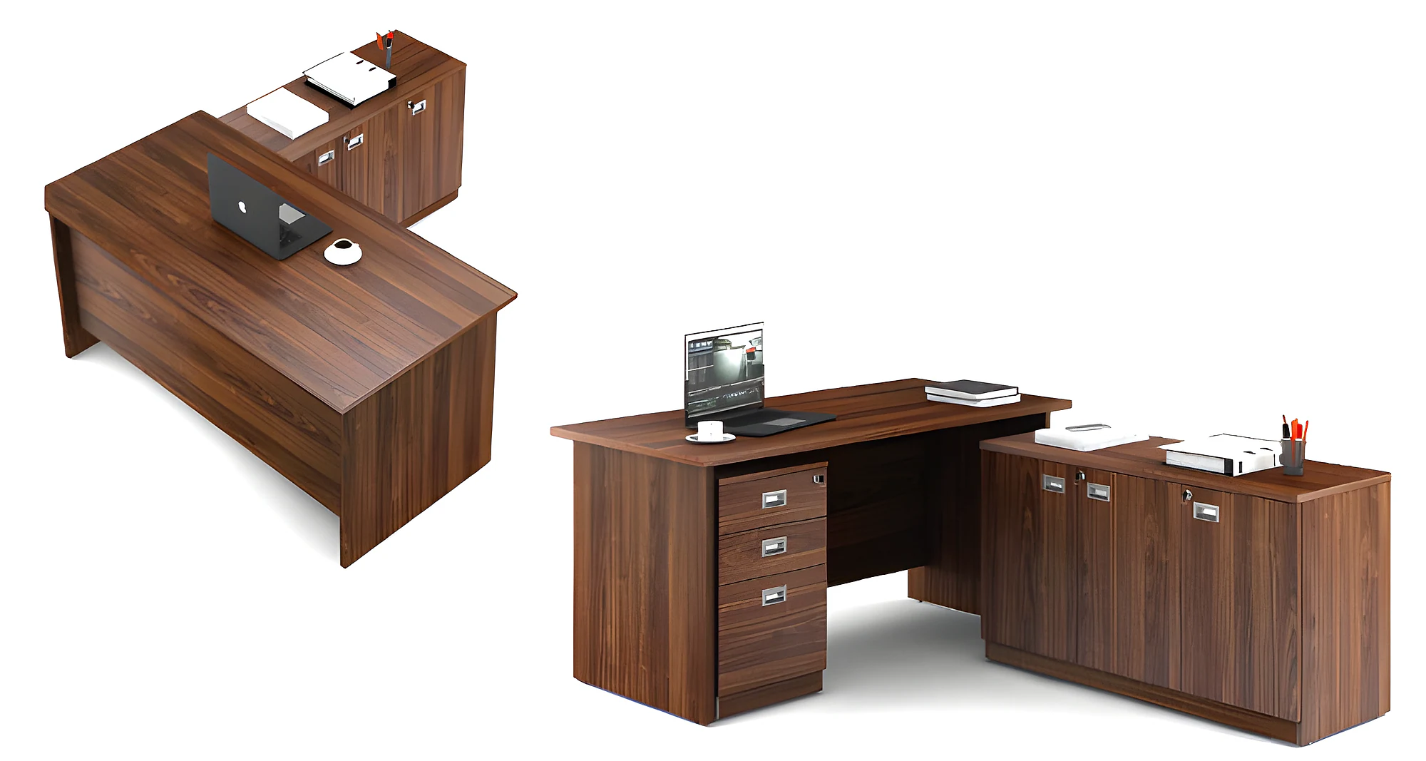 Costa Director SUITE-II-1800X2100X750 with Low Ht Storage & Pedestal