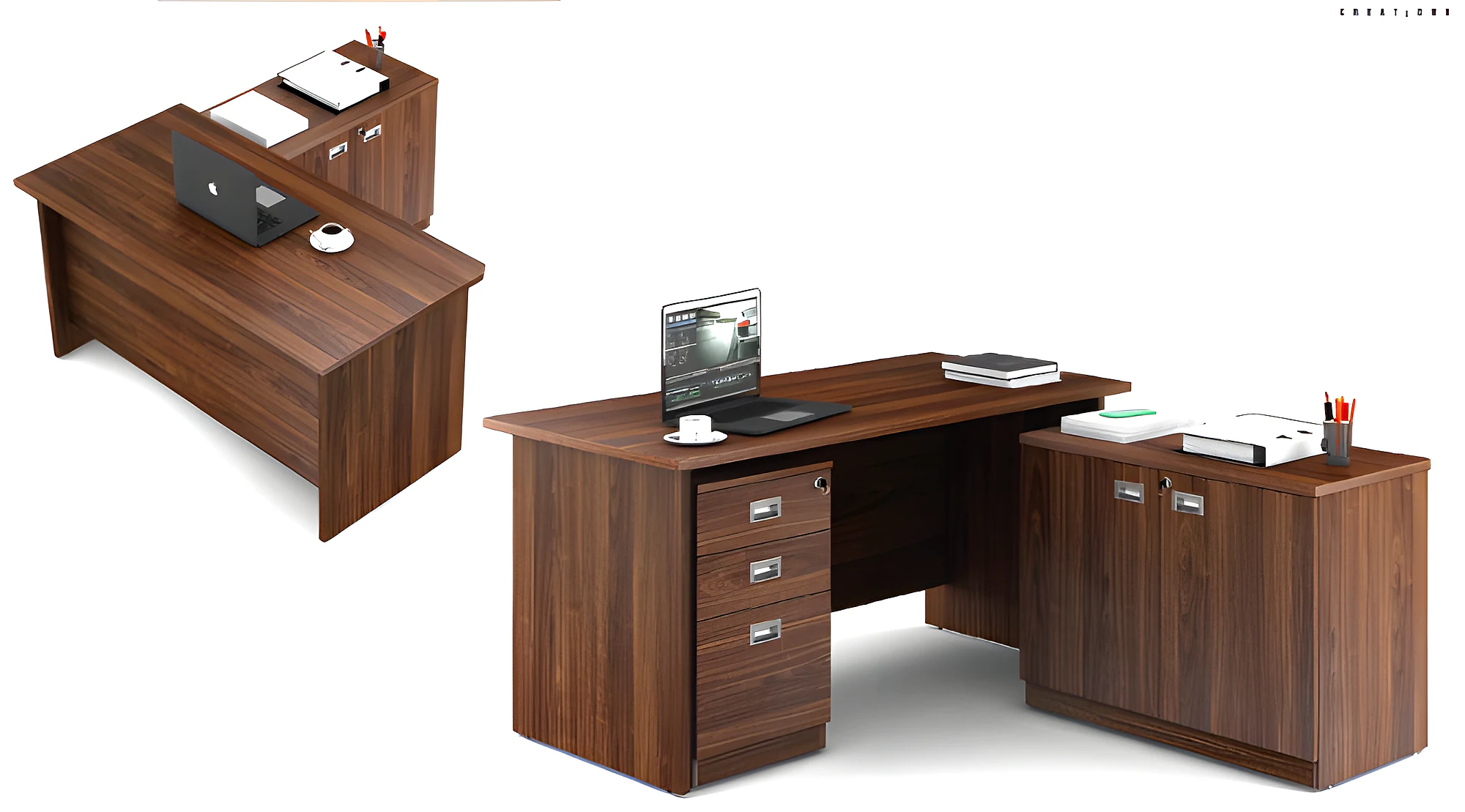 Costa Manager SUITE-1500X1650X750 with Low Ht. Storage & Pedestal