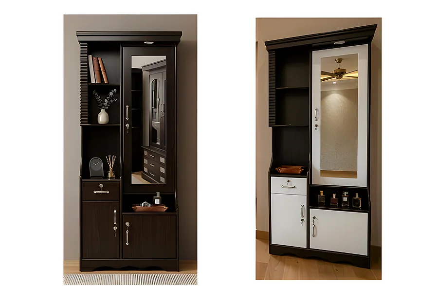 DRESSER-D-7 MDF Polish (Wenge & White) (72X30)