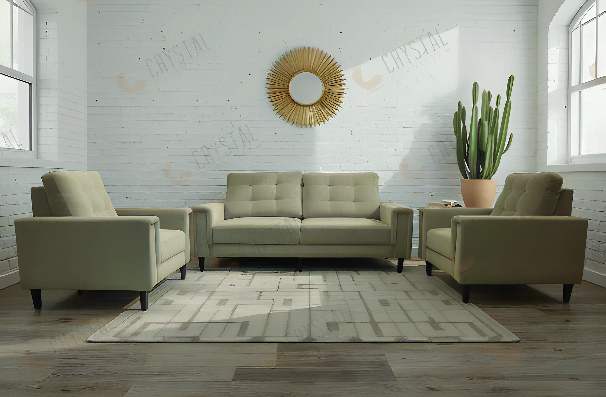 D2 Boston Smart 3+1+1 Sofa Set