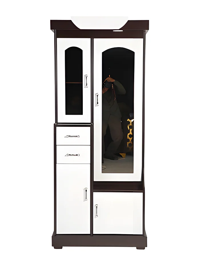DRESSER-D4 MDF Polish (Wenge & White) (72X30)