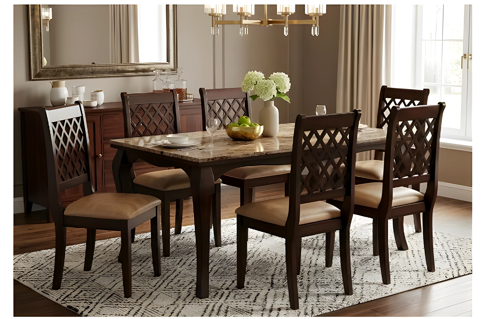 DT-11 Dining Set (1+6) Seater