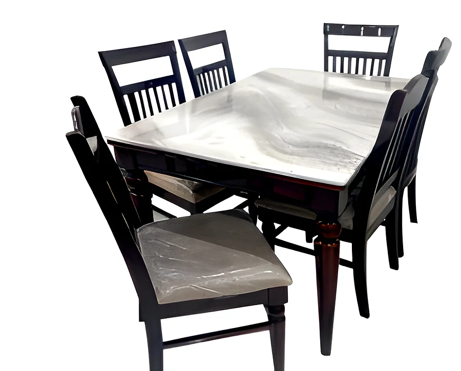 Dt Katia 6S (M) Ch- Katia) Dining Set