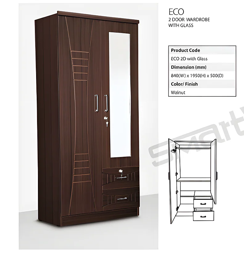 Eco 2 Door Wardrobe