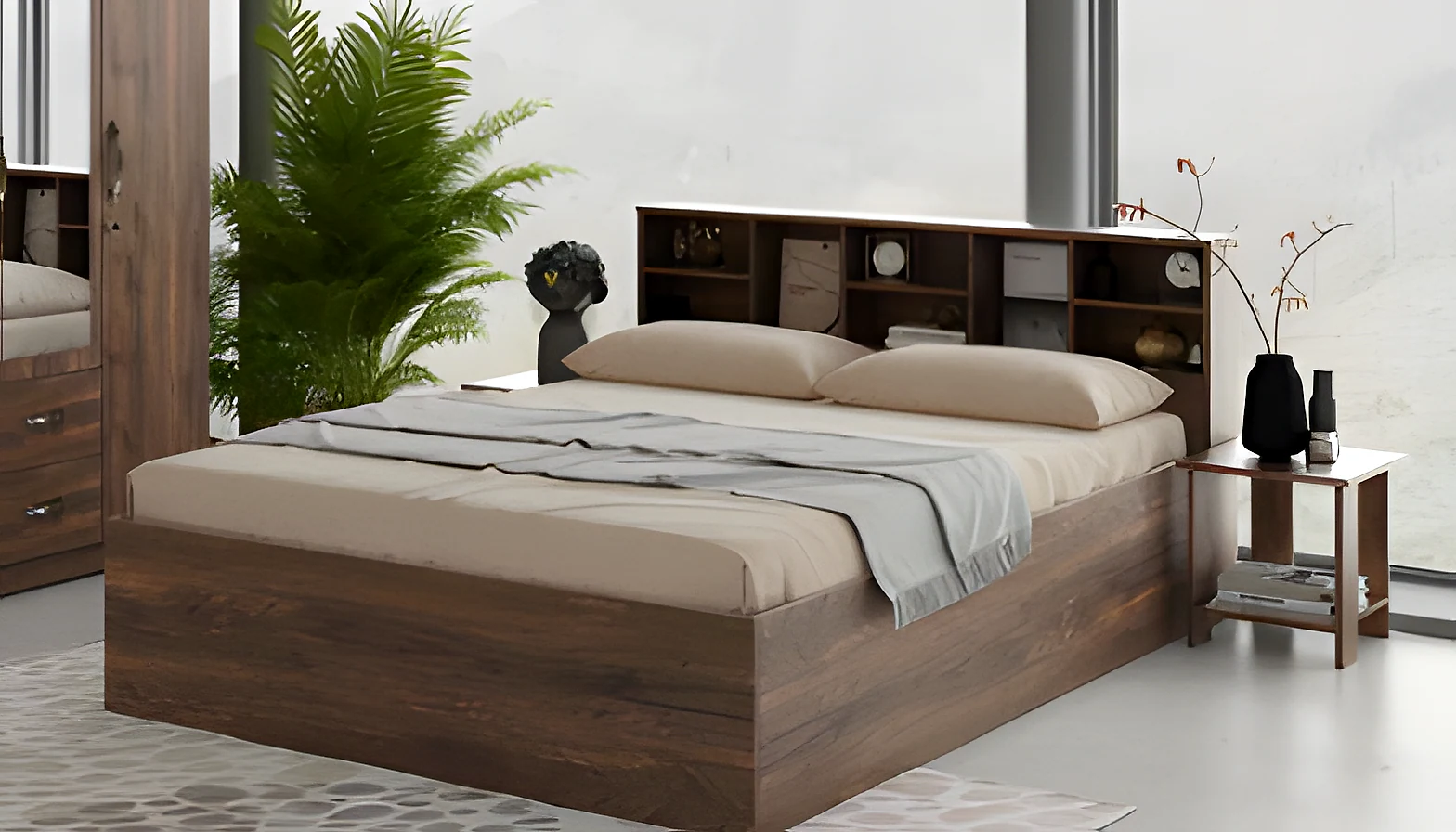 Electra Queen Bed with HYD.3-4TH Lift on Storage