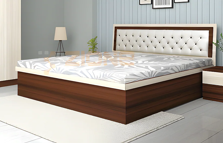 Ella Full Hydraulic King Bed 7860 With Headboard Cushion