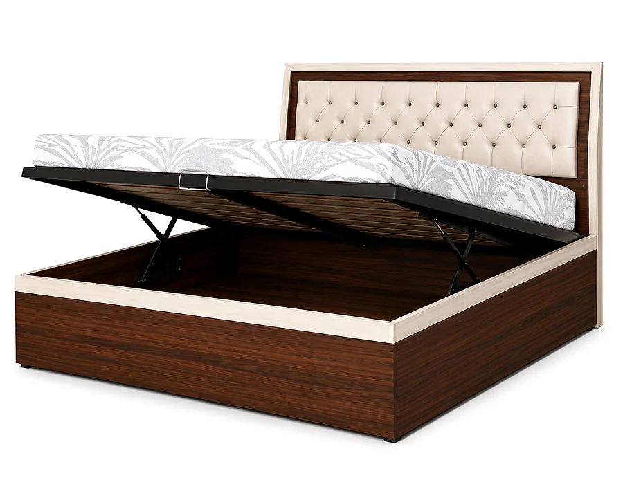 Ella Full Hydraulic King Bed 7872 With Headboard Cushion