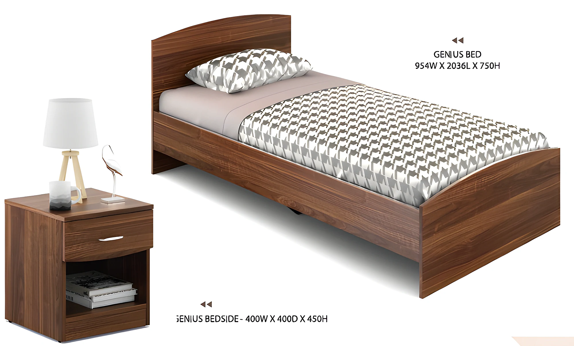 Genius Single Bed Without Storage