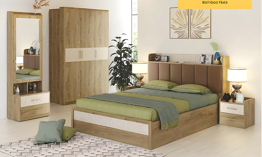 Gloria Queen Bed Set ( with 3 Door Wr )