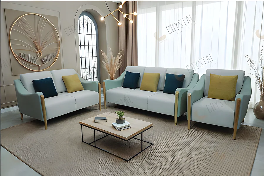 Haven Sofa Fabric- SP-117 + SH-101 Cushion Fabric- SH-108 + SH-106