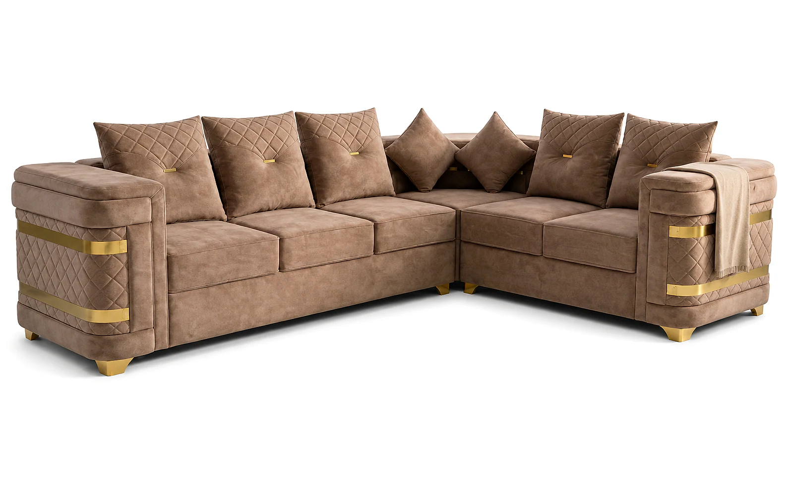Hermis L-Shape Corner Sofa Set