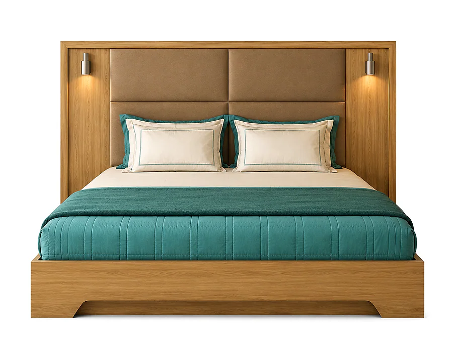HF Type 02 King Bed with Headboard