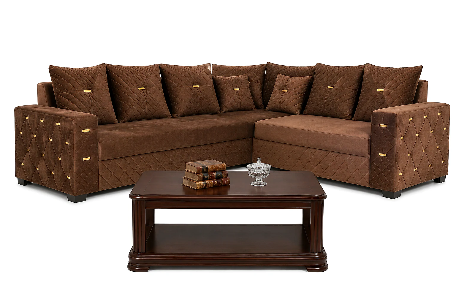 IK-134 L Shape Corner Sofa Set