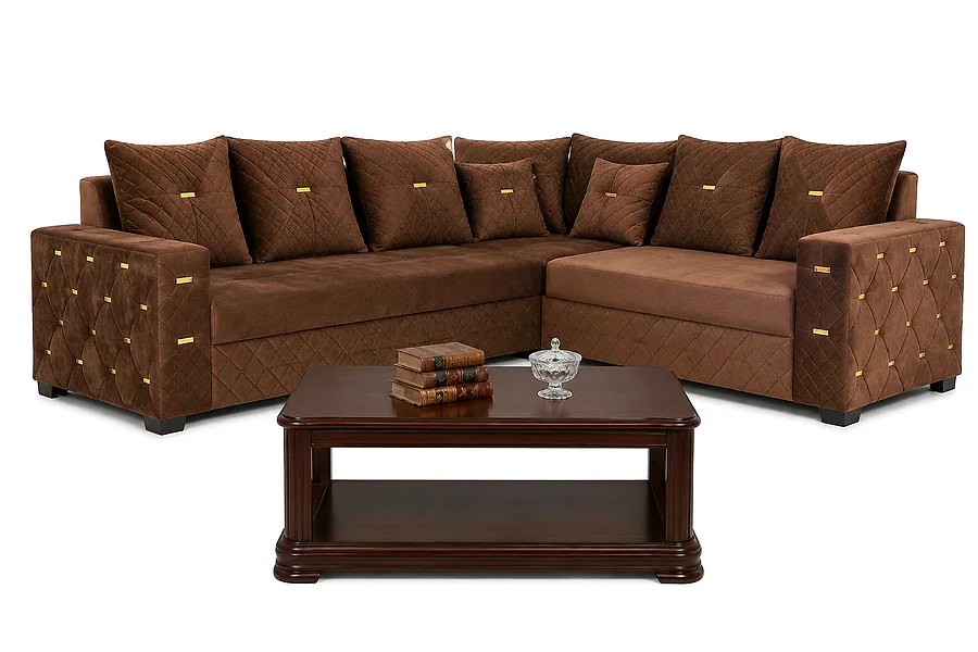 IK-134 L Shape Corner Sofa Set