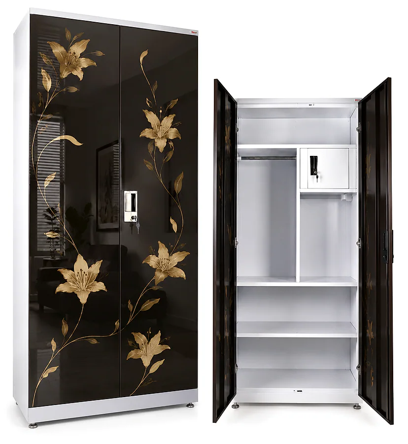 Ik 503 2 Door Printed with Uv High Gloss Wardrobe