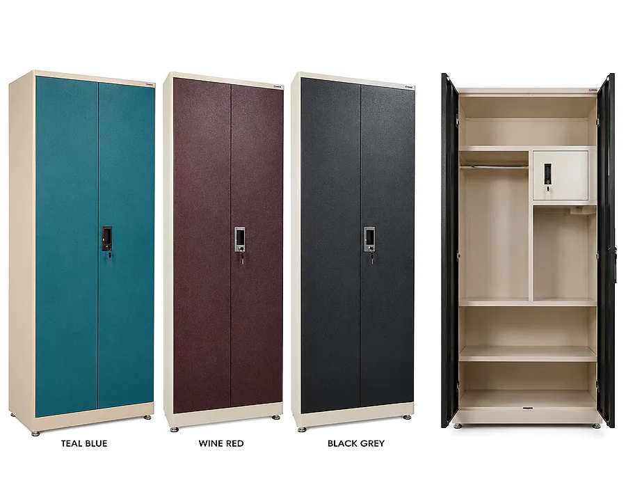 Ik 503 (Royal Texture) 2 Door Plain Colour Wardrobe