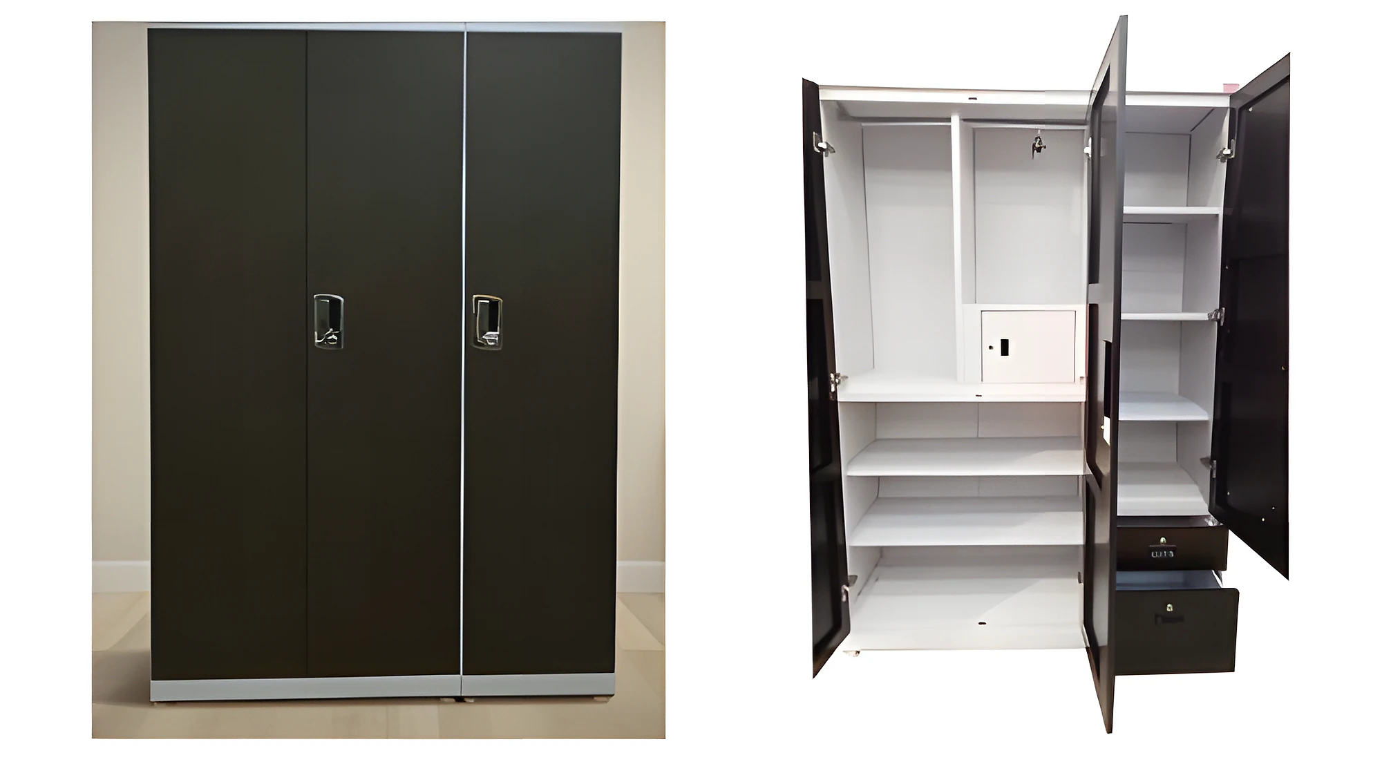 IK-521 Eco 3 Door Dresser Almirah (2 Door + 1 Door)