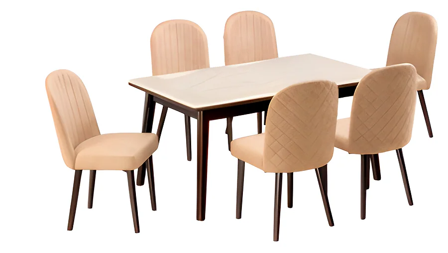 Kiyan 4S (M) (Ch - Kiyan) Dining Set