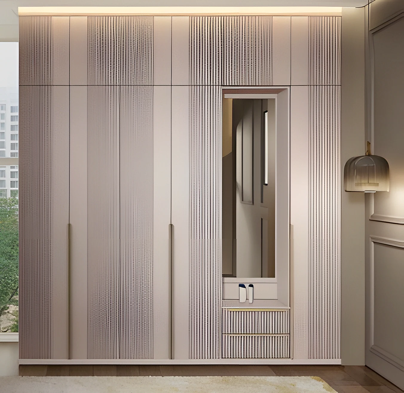 Max Dresser Wardrobe (Without Loft)