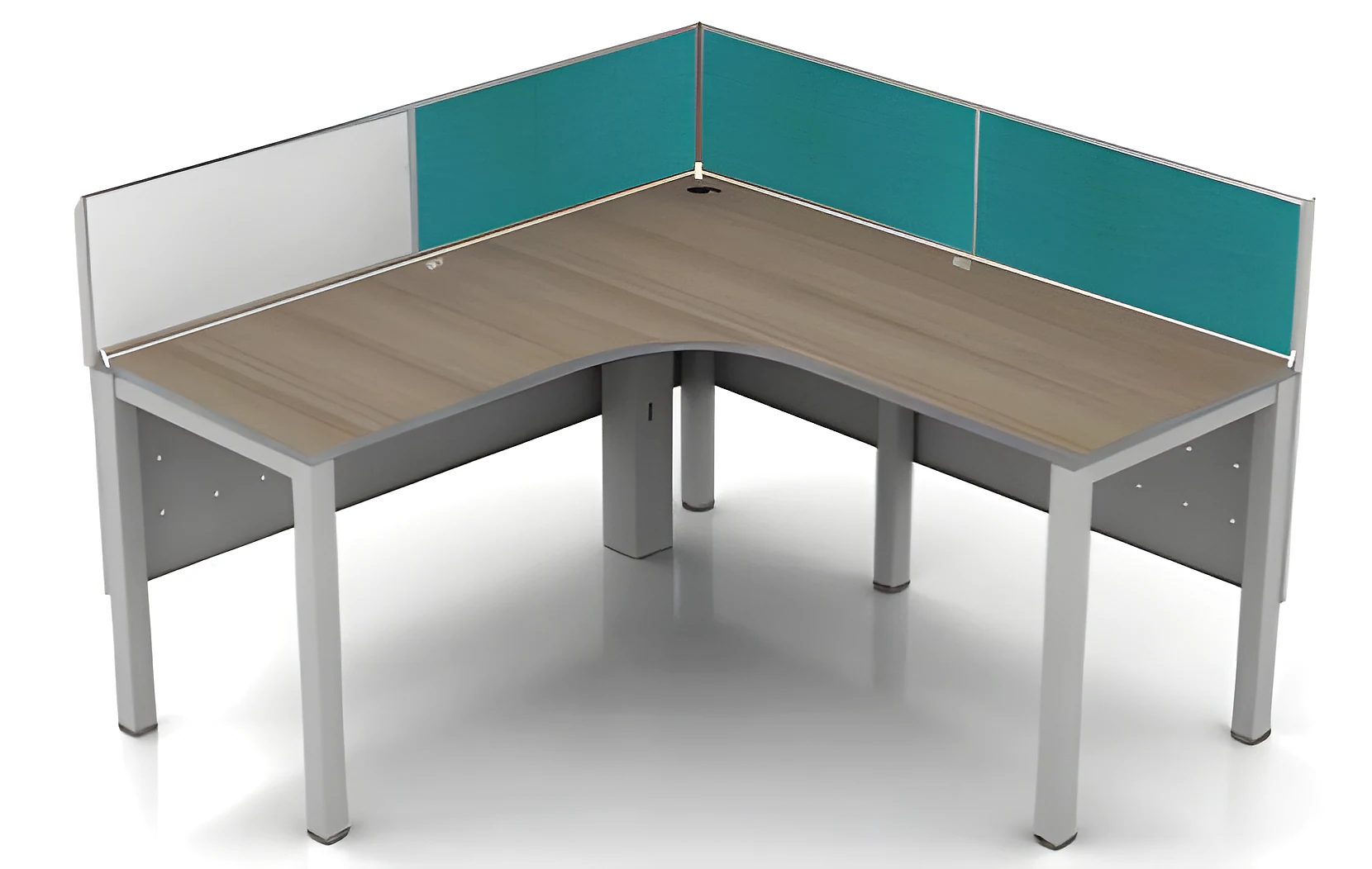 Lineo Curvilinear Non-Sharing Workstation : 1 Pax : 1200W1/1200W2 X