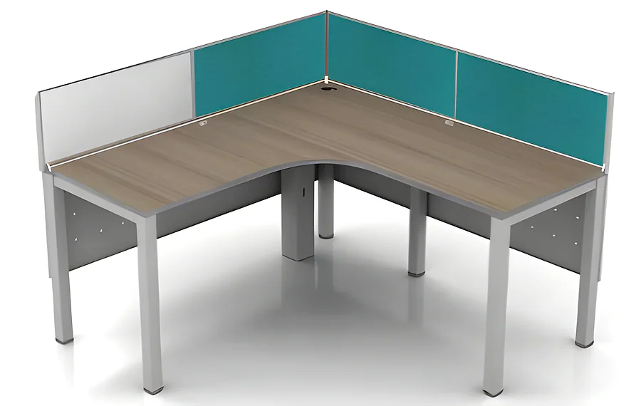 Lineo Curvilinear Non-Sharing Workstation : 1 Pax : 1200W1/1200W2 X