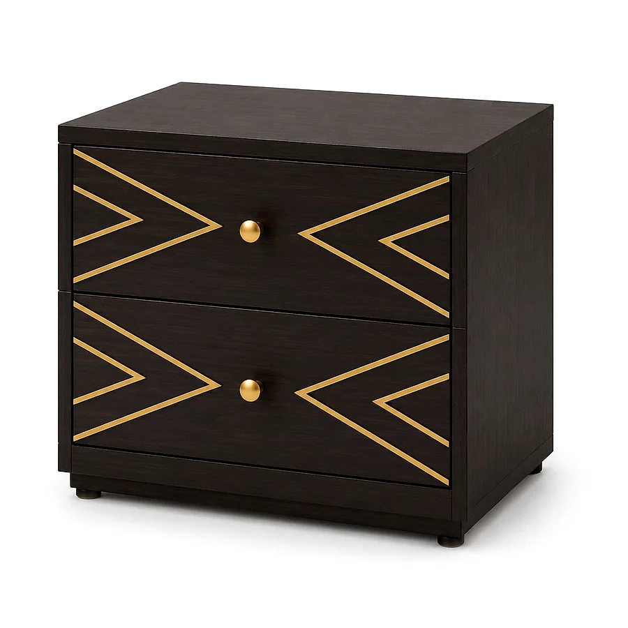 Lorenzo Bed Side Table With 2 Drawer