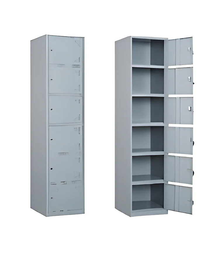 Metal Locker Unit 6 Shutter Wt LEVELLER