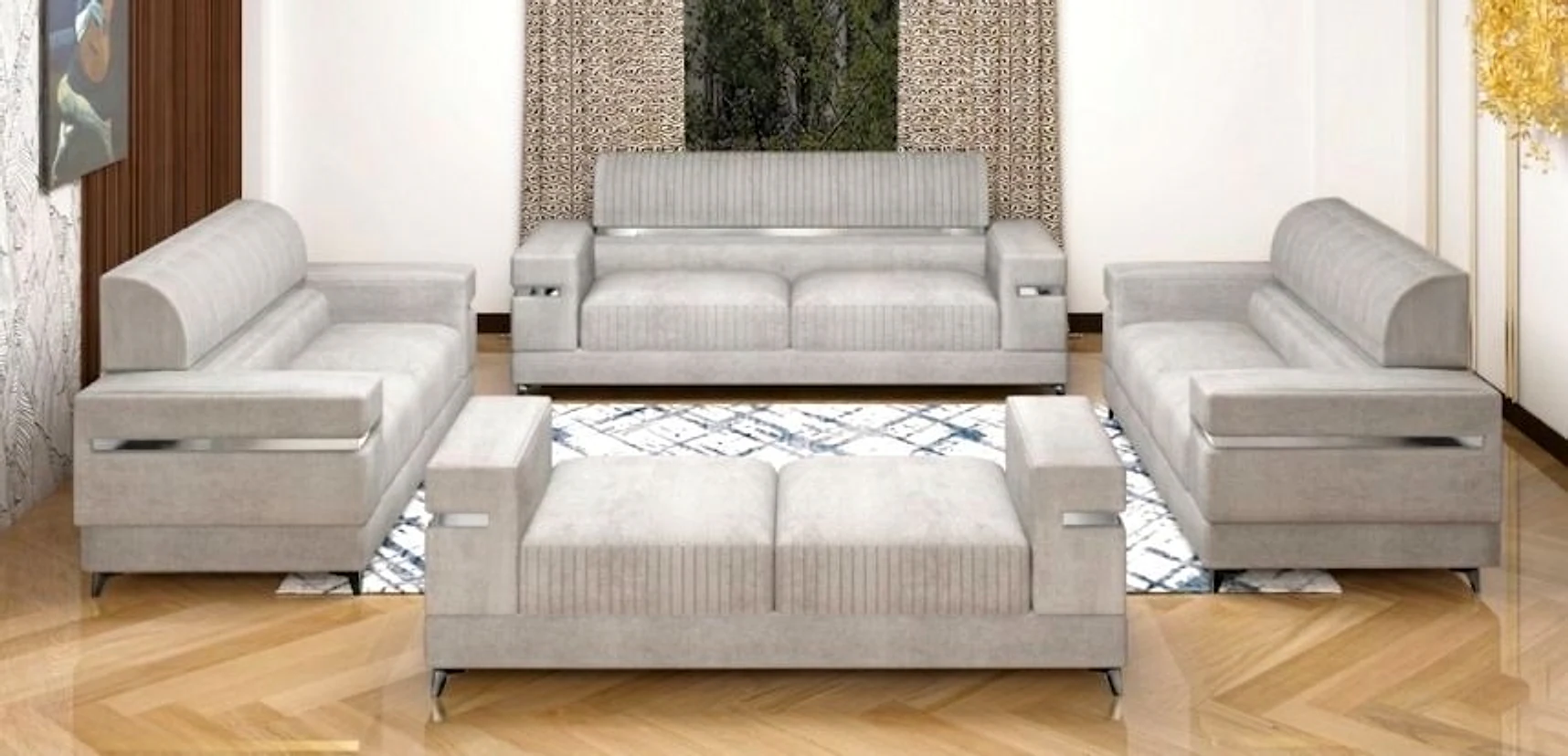 Model-02 Sofa Set — 3+2+2 + Drawer Unit
