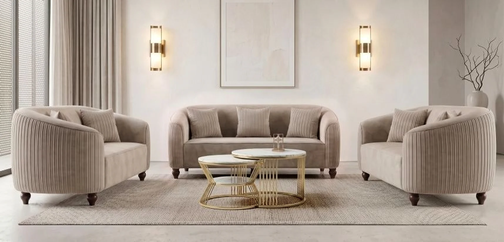 Model-37 Sofa Set — 3+2+2