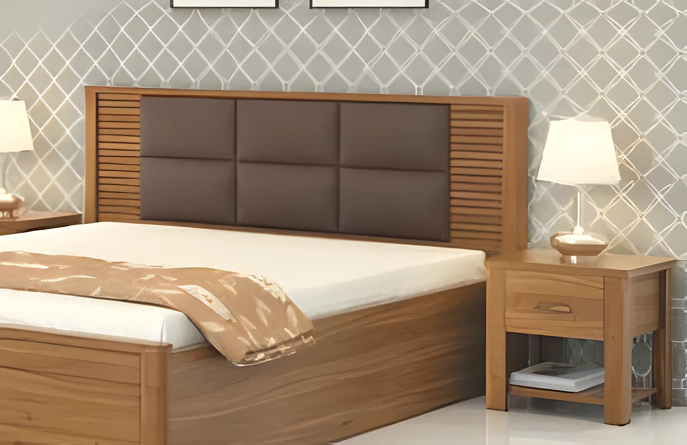 Modena Harmony Bed Side with One Drawer